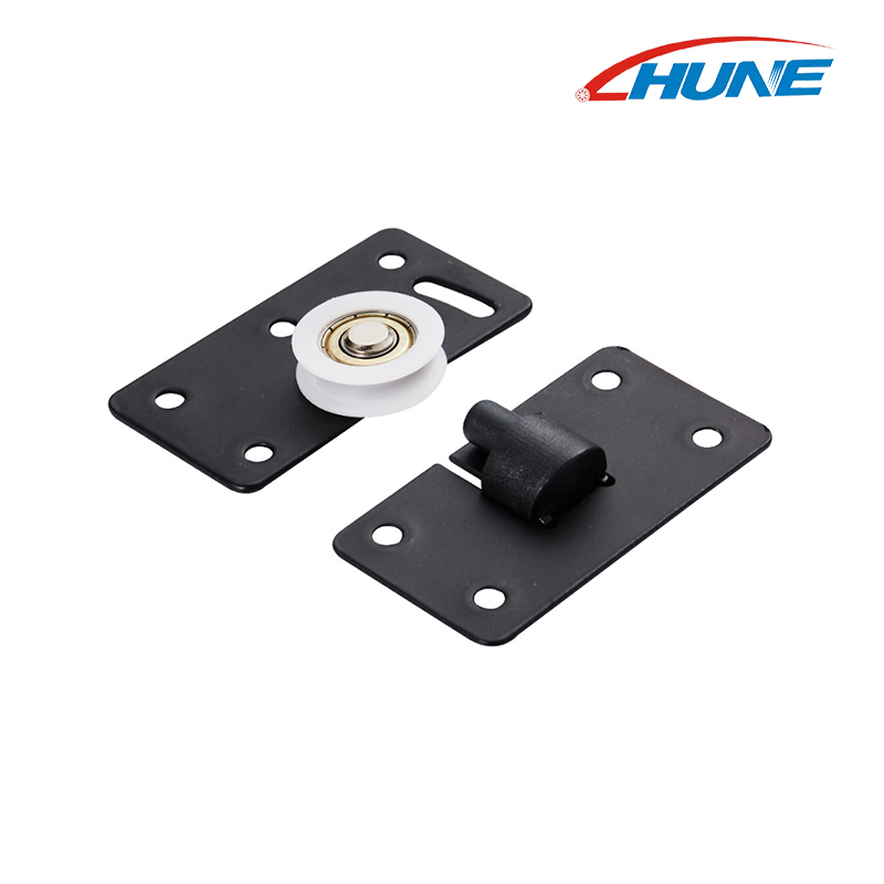 Garderob Hårdvara Möbelskåp Justerbar skjutdörrsrulle Nylon skjutrulle