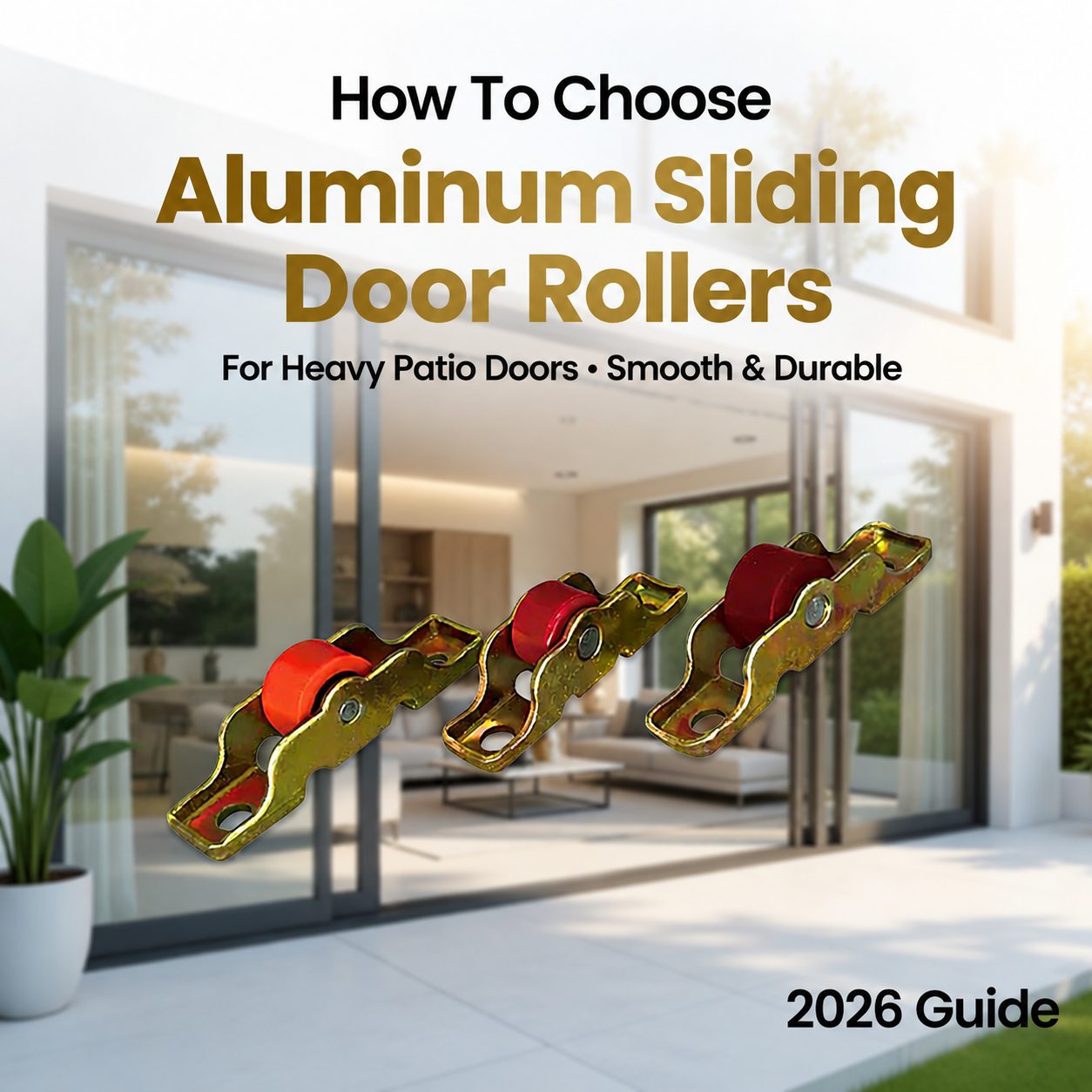  Hur man väljer skjutdörrsrullar i aluminium för tung altandörr