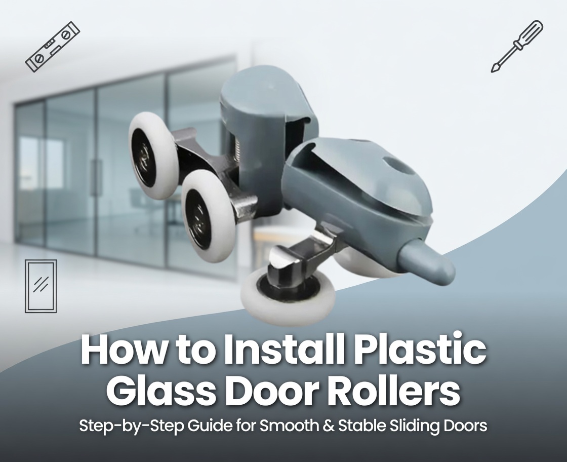  Hur man installerar plastglasdörrrullar