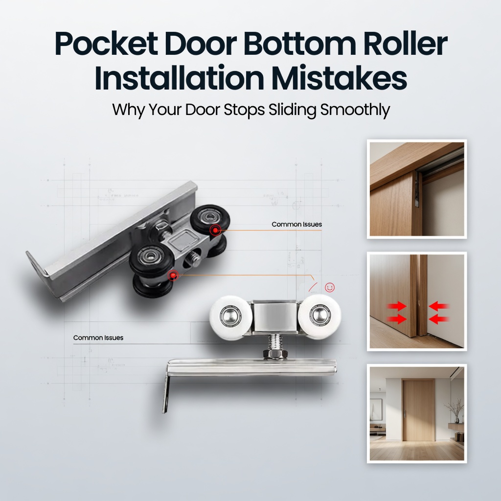 Vilka installationsfel påverkar Pocket Door Bottom Rollers prestanda
